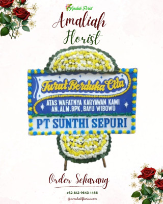 Papan Bunga Duka di Bimomartani