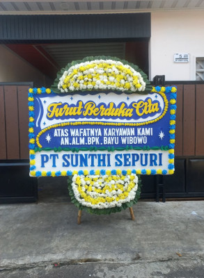 Papan Bunga Duka di Bimomartani